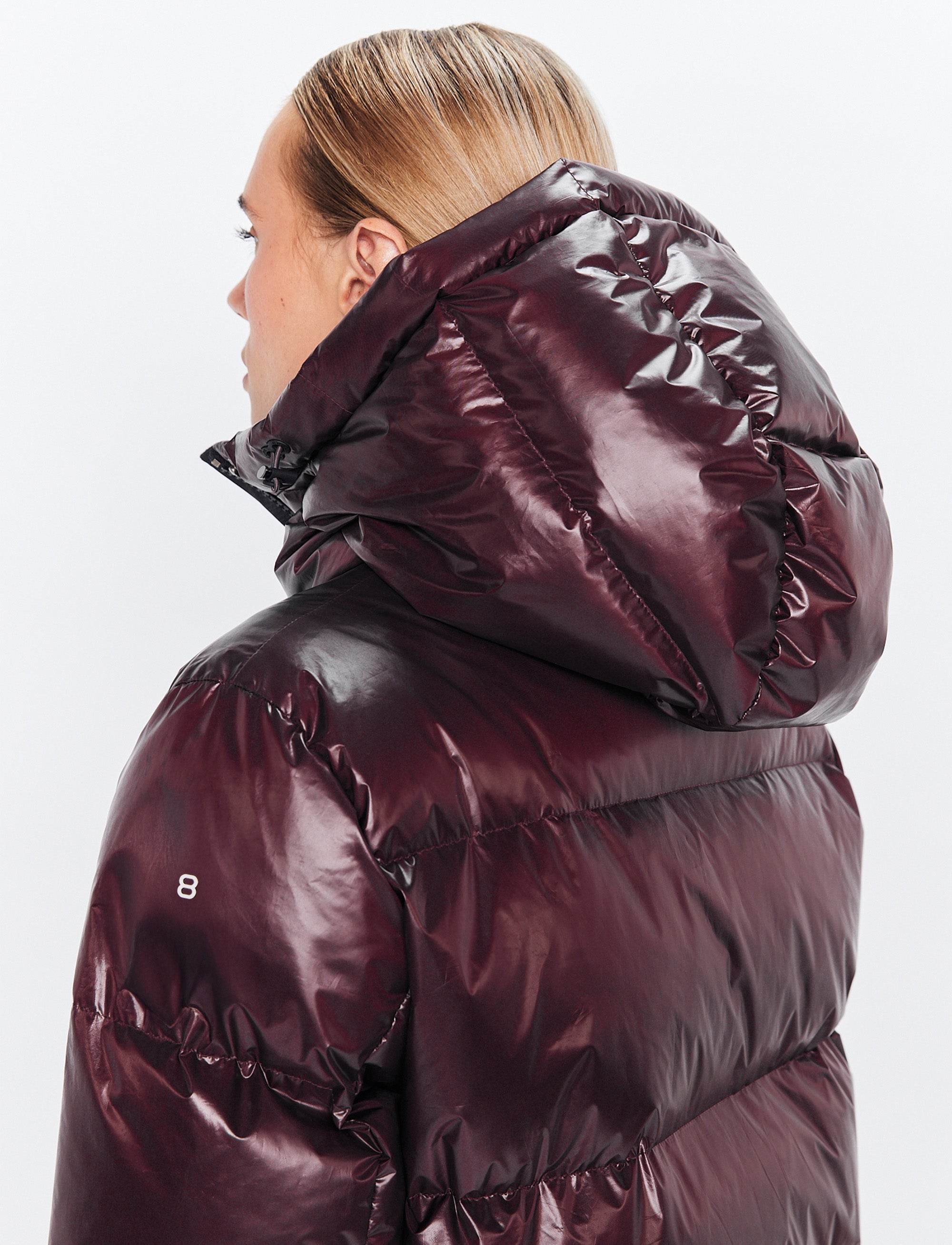 Sarah W Ski Down Jacket - Dk Burgundy