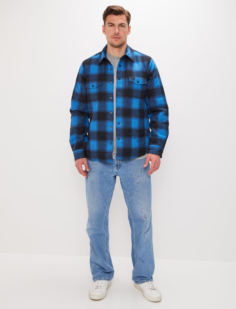 Telluride Wool Overshirt - Blue