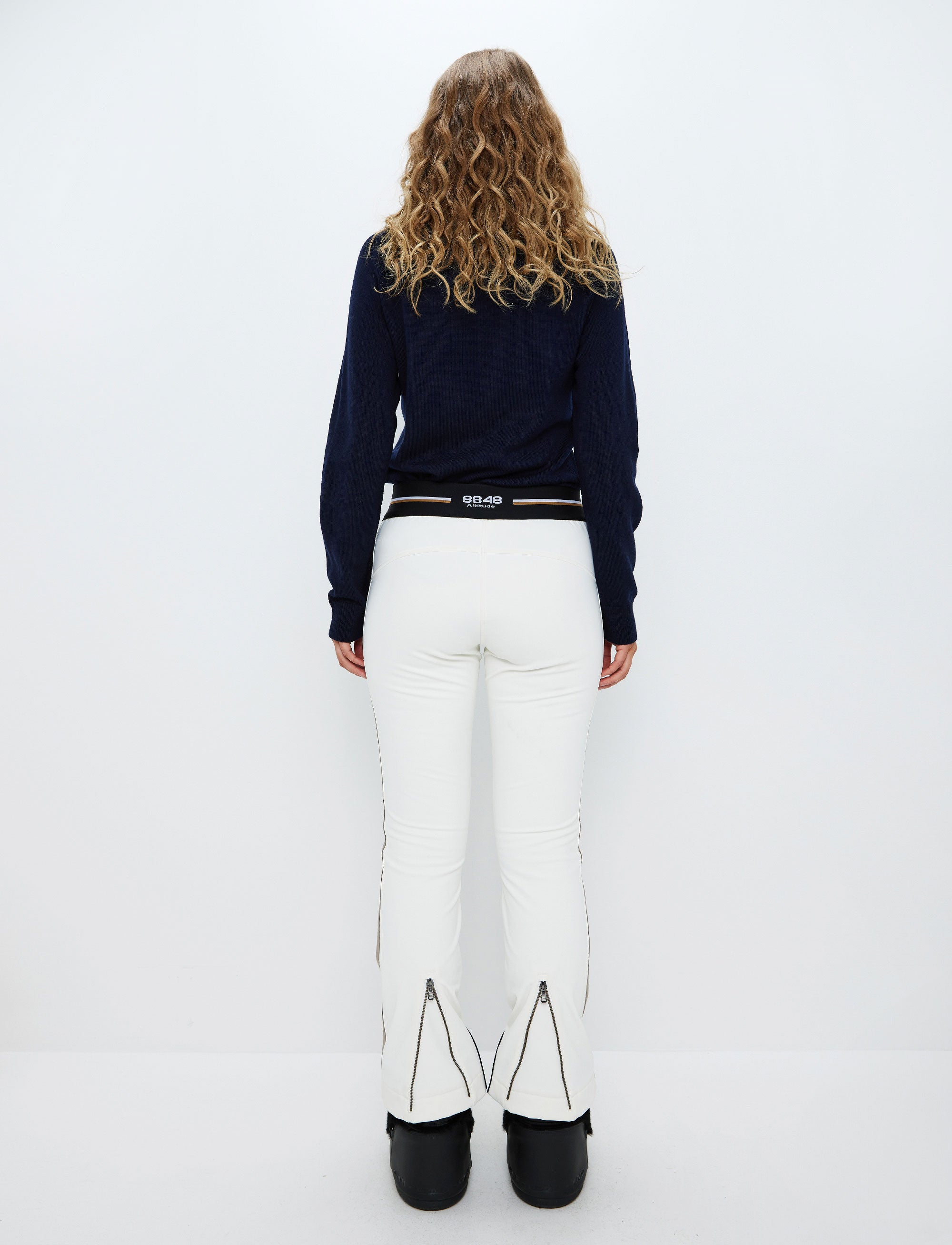 Randy Star W Pant - Blanc/Beige