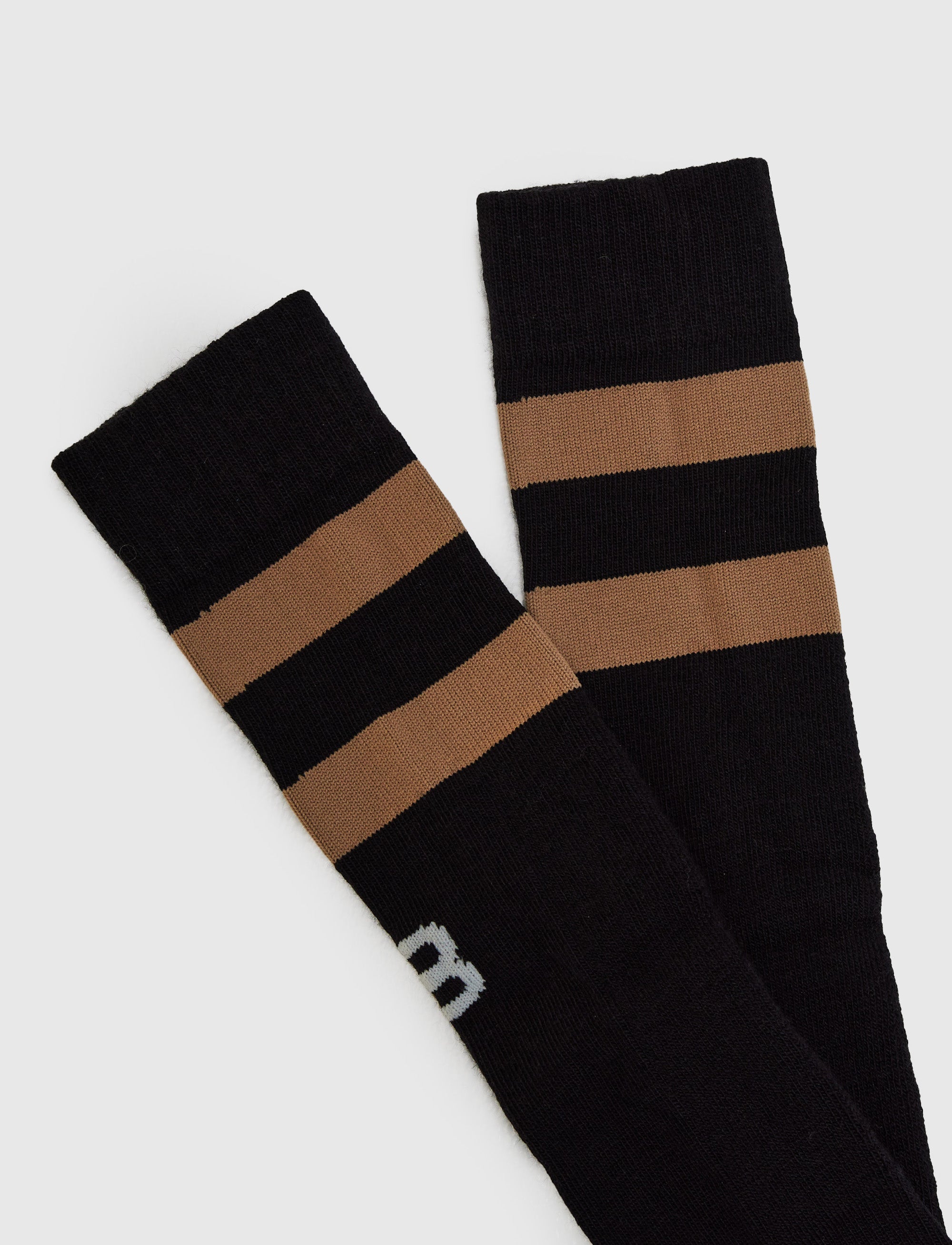 Stripe Ski Sock - Black