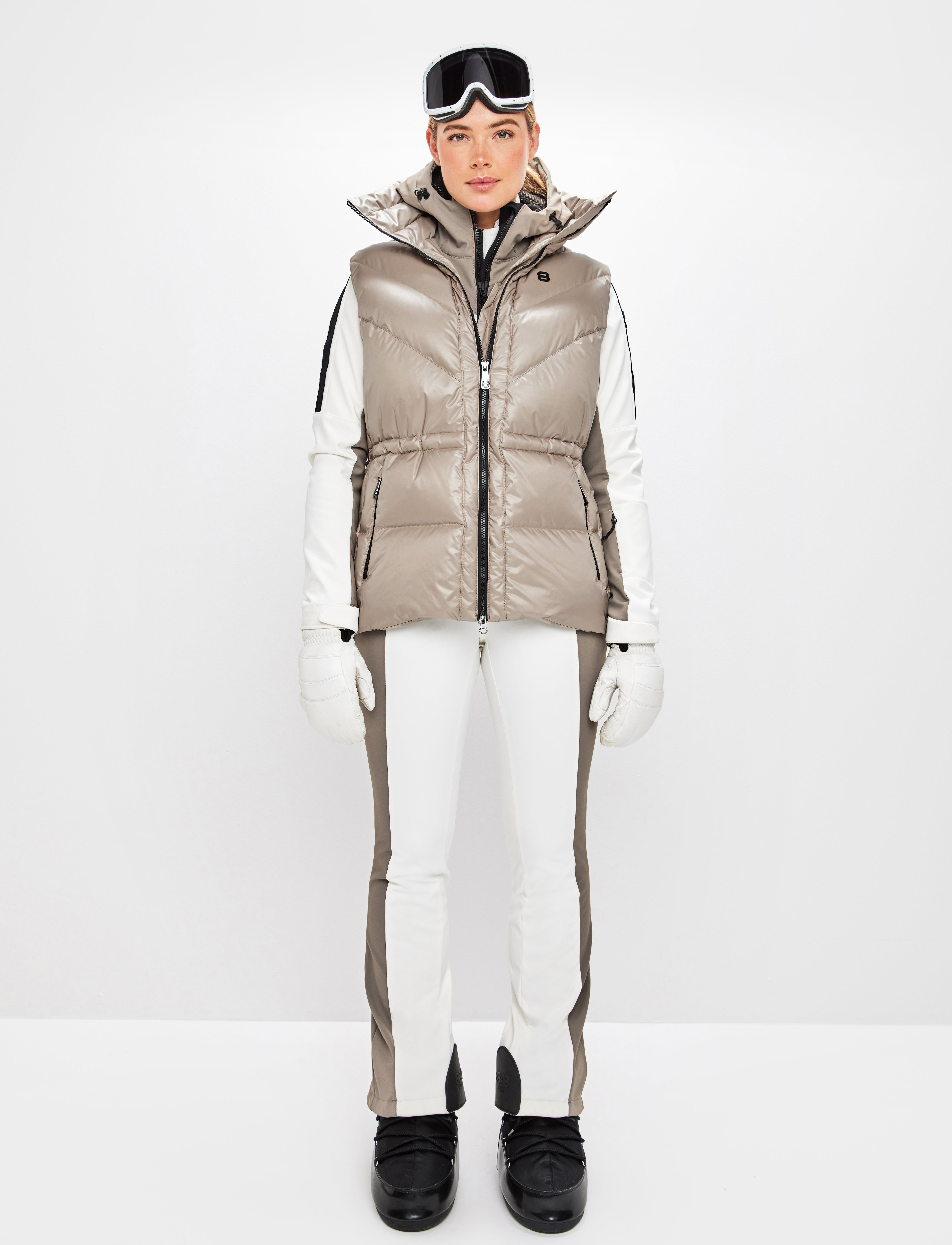 Shacci W Down Vest - Lt Fallen Rock