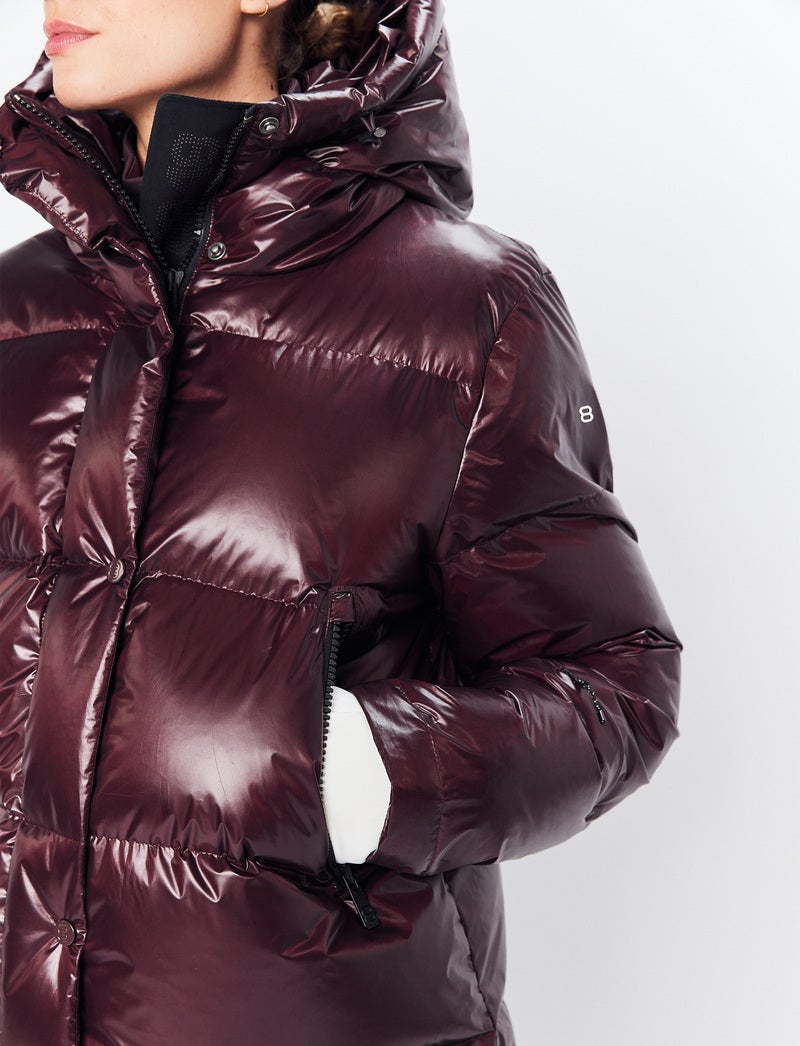 Sarah W Ski Down Jacket - Dk Burgundy