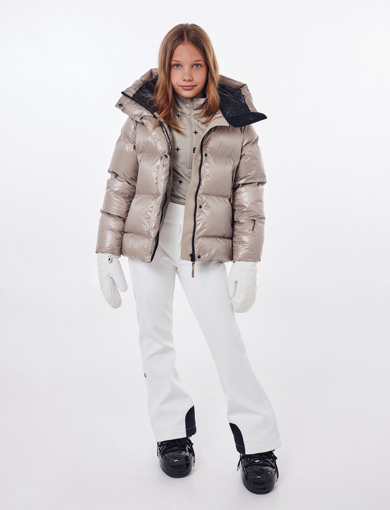 Saga Jr Ski Jacket - Lt Beige