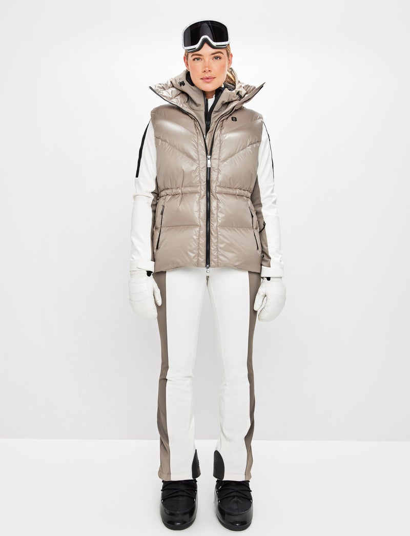 Shacci W Down Vest - Lt Fallen Rock