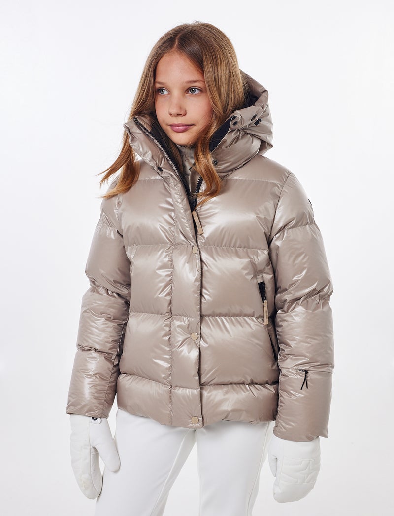 Saga Jr Ski Jacket - Lt Beige