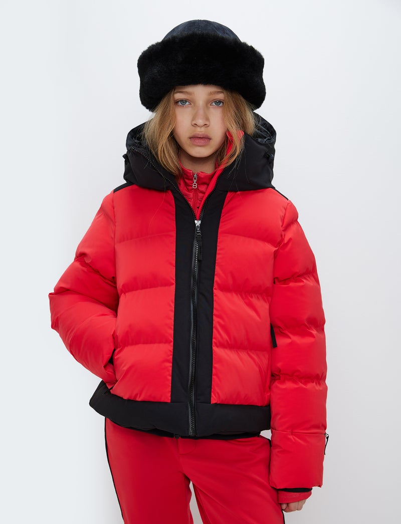 Moon JR Ski Jacket - Poinsetta Red