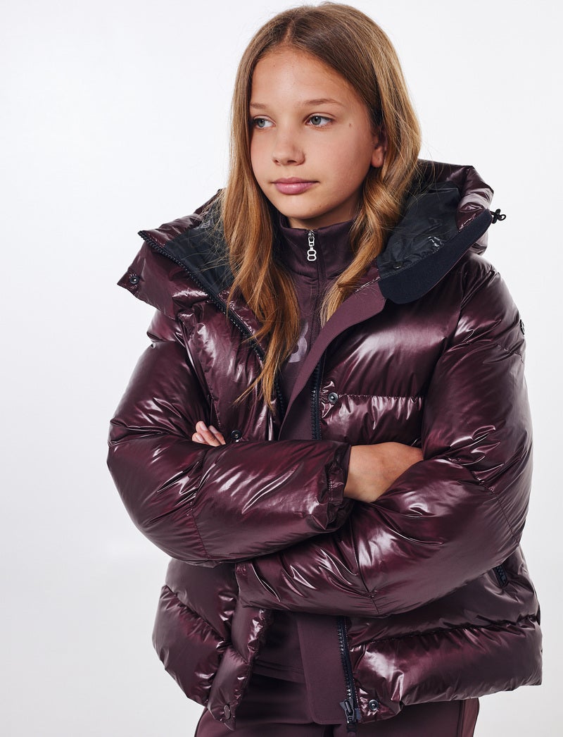 Saga Jr Ski Jacket - Dk Burgundy