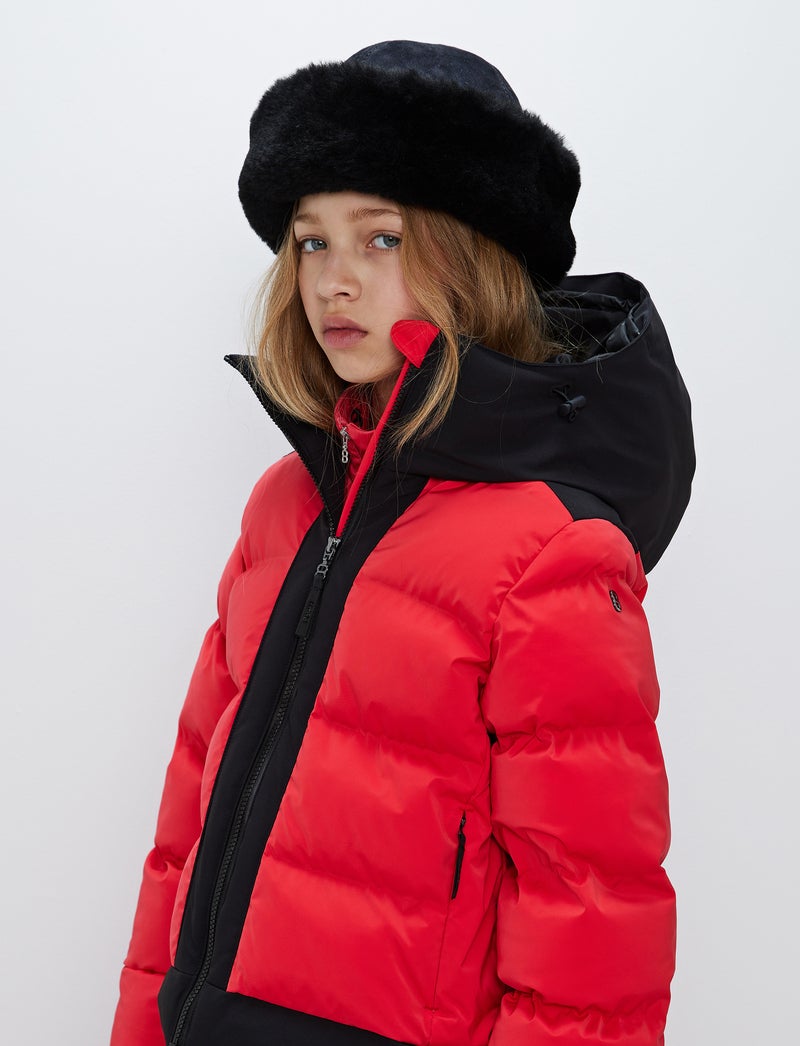Moon JR Ski Jacket - Poinsetta Red