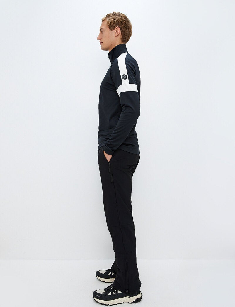 Dino 1/2 Zip Sweat - Black/White