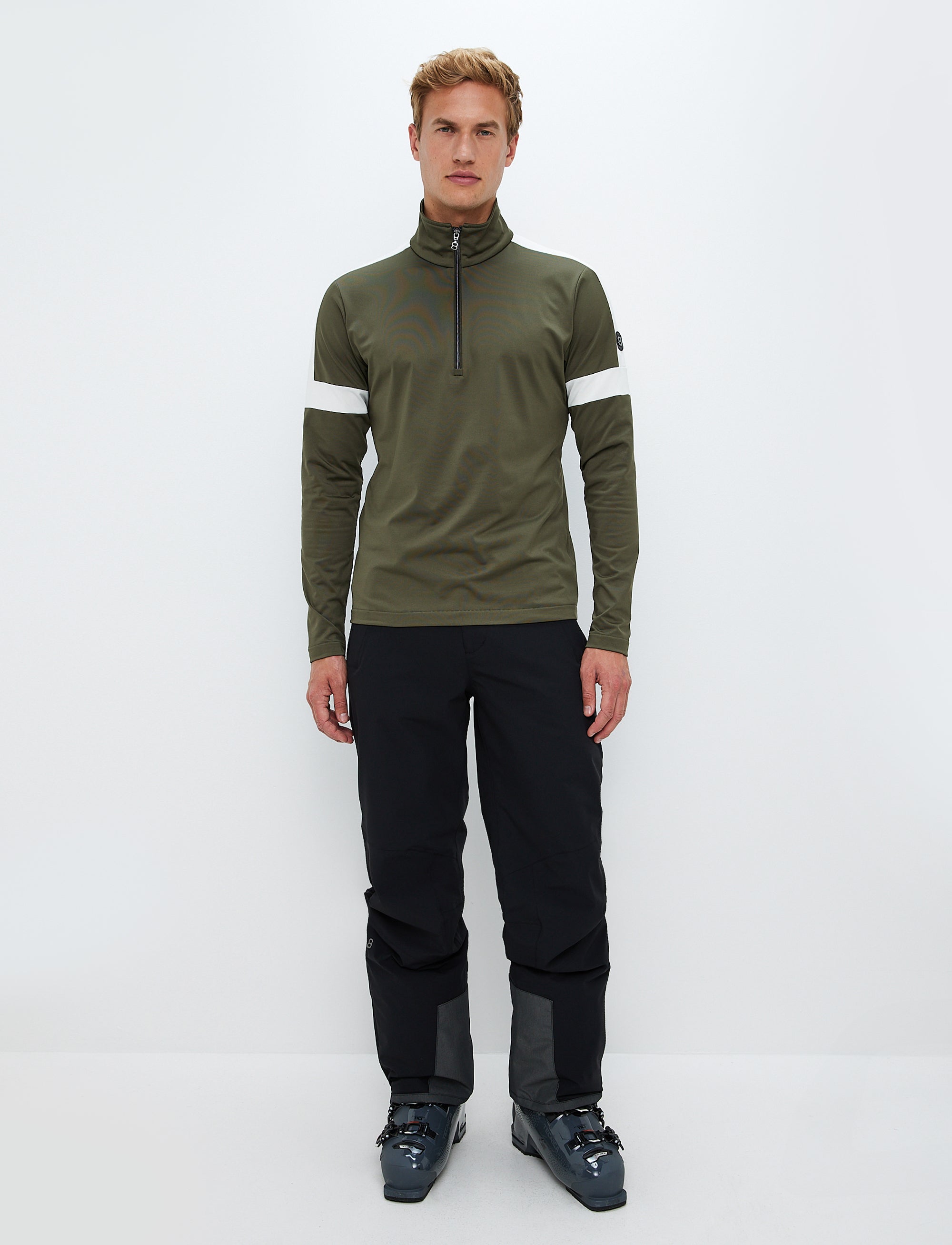 Dino 1/2 Zip Sweat - Royal Green