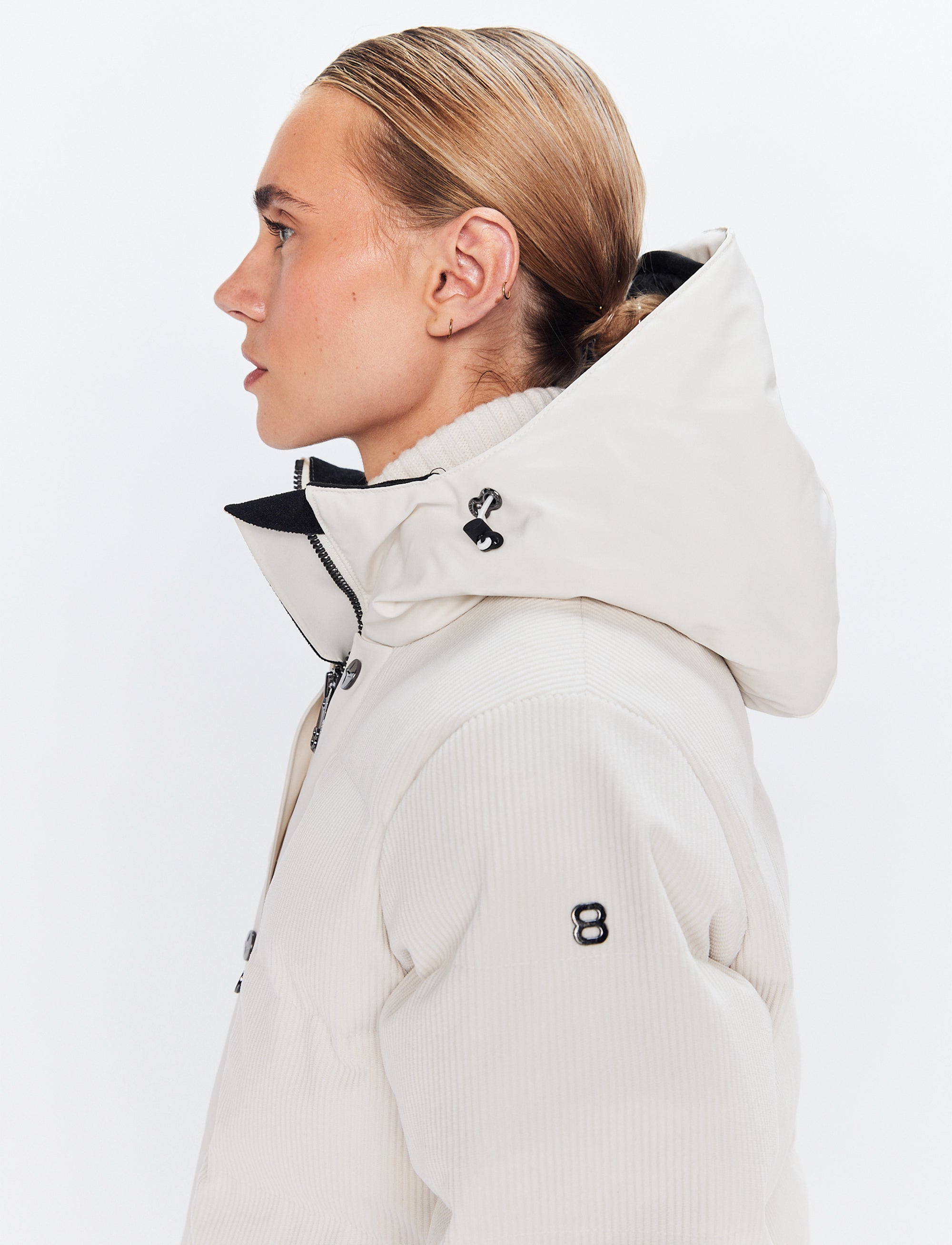Harlow Cord Jacket - Winter White