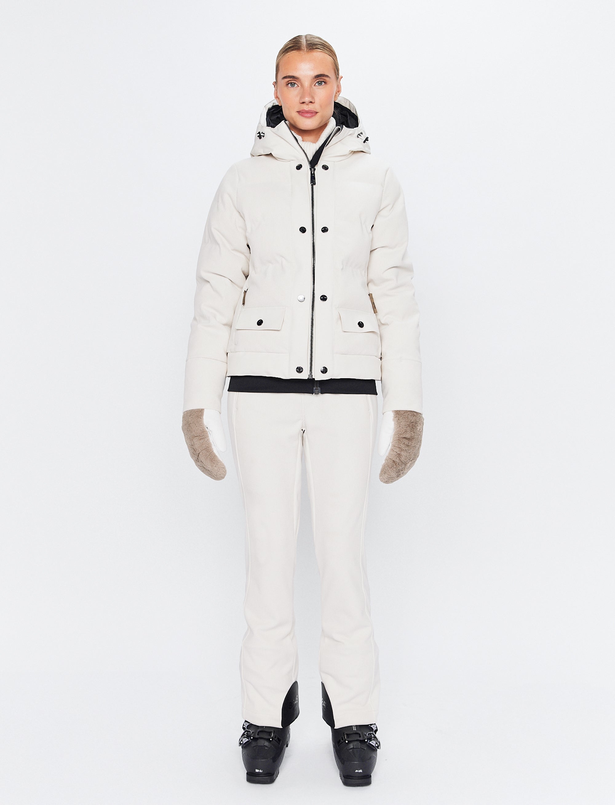 Harlow Cord Jacket - Winter White