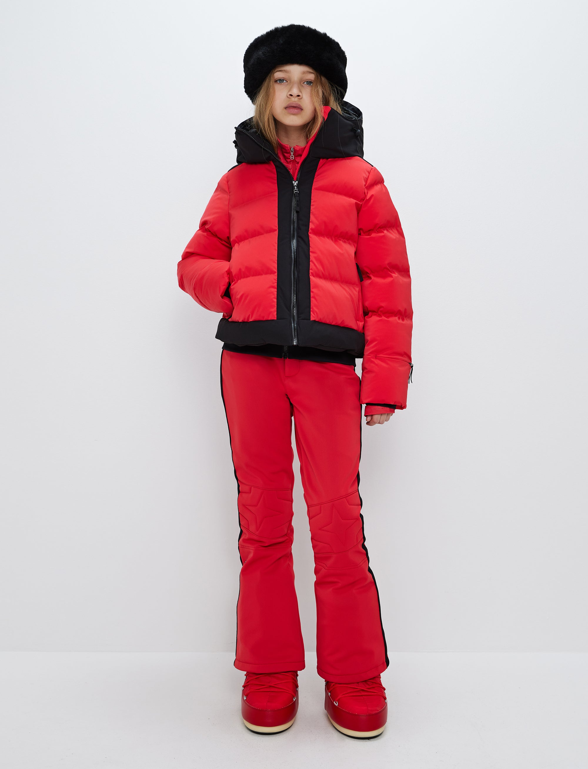 Moon JR Ski Jacket - Poinsetta Red