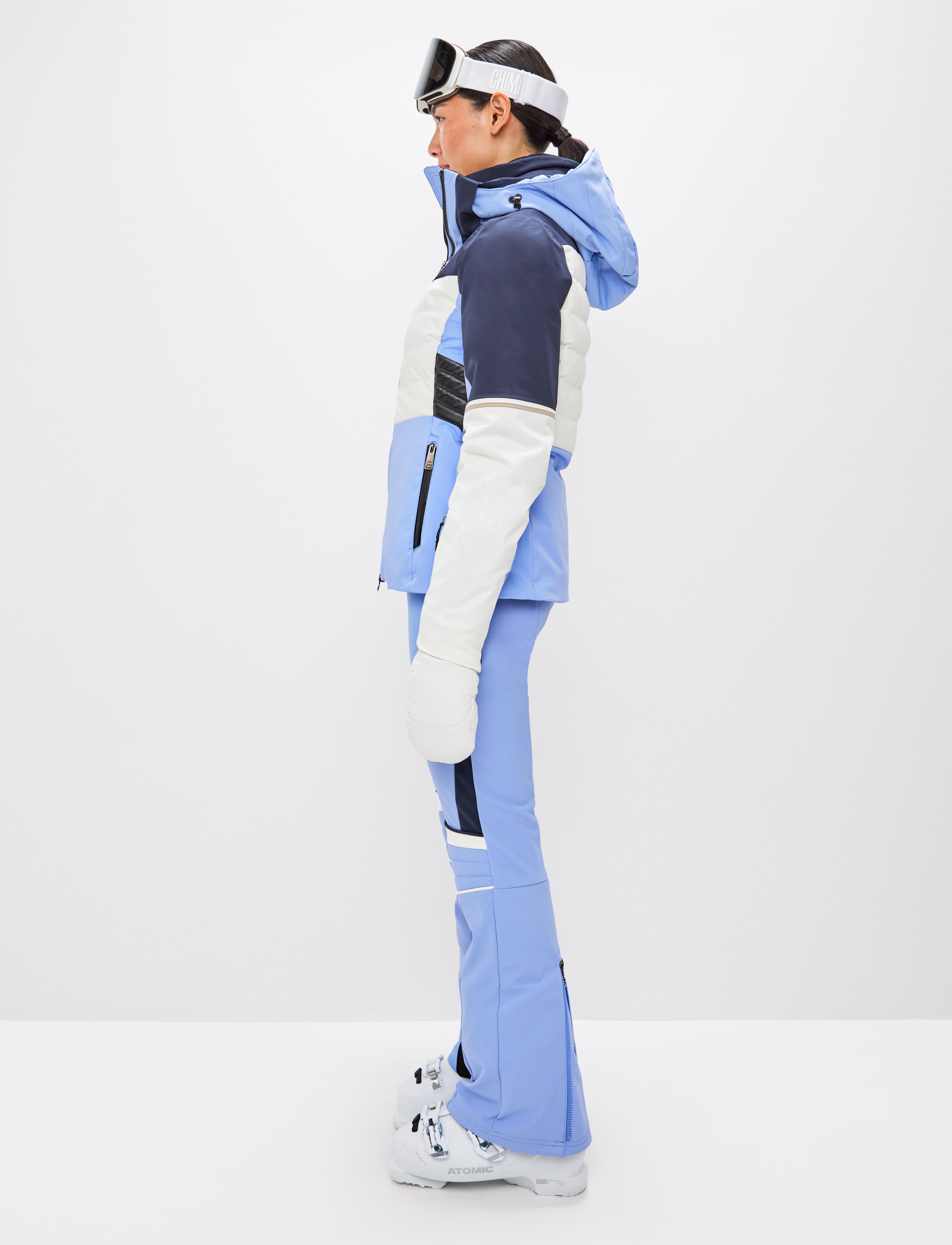 Hazel W Ski Jacket - Hortensia Blue