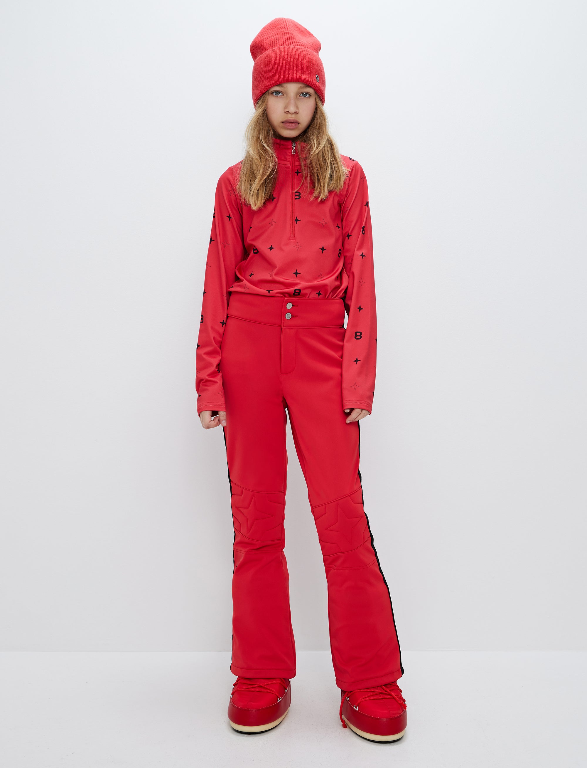 Annbell Star Jr Pant - Poinsetta Red