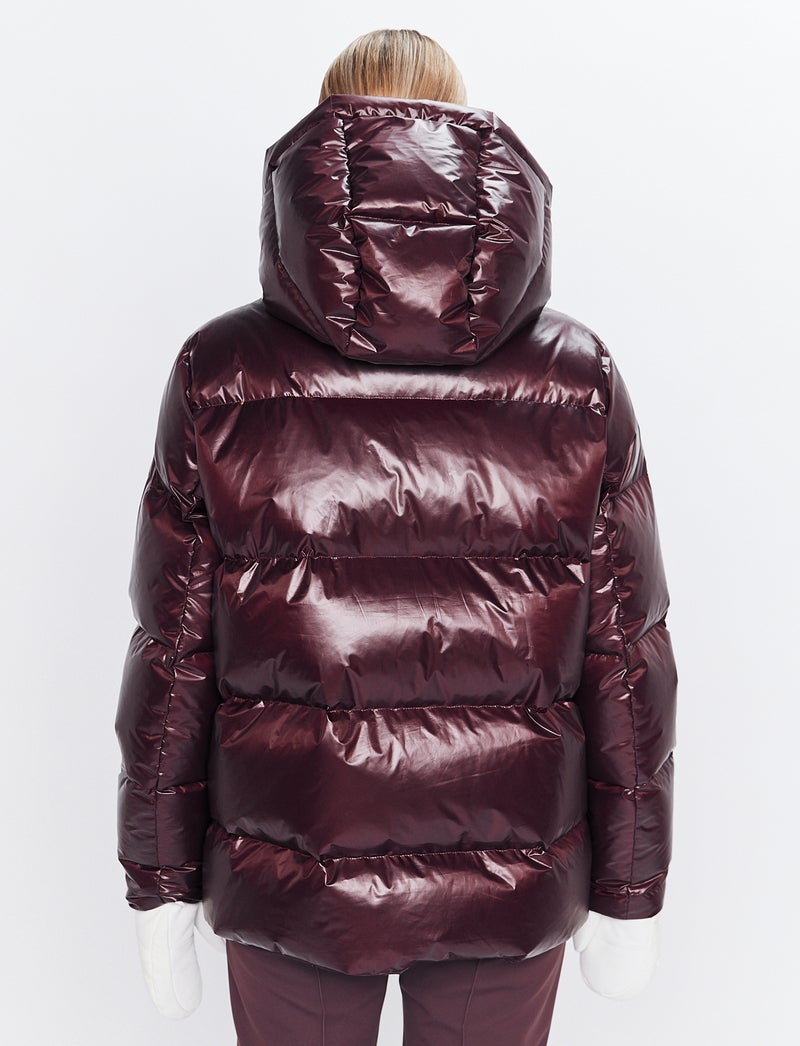 Sarah W Ski Down Jacket - Dk Burgundy