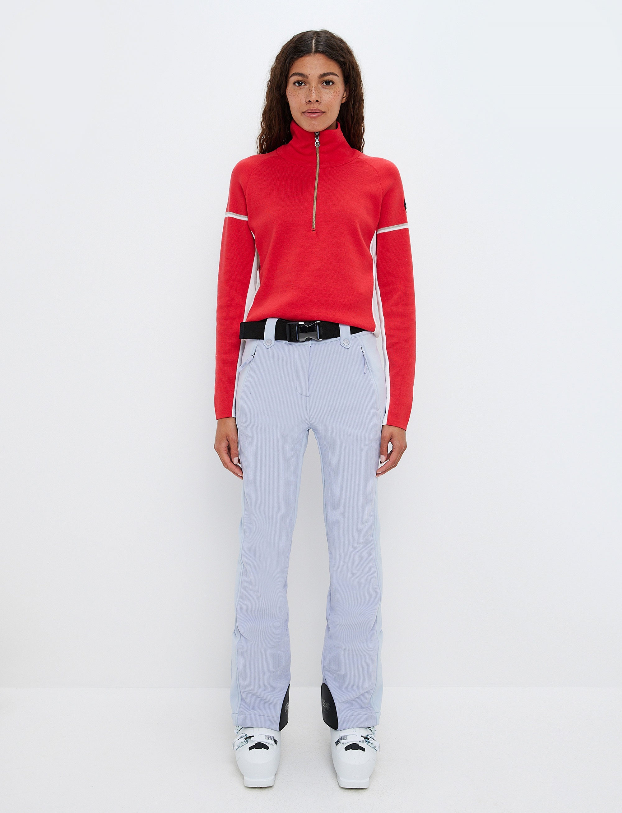 Ember W Merino Sweat - Poinsetta Red