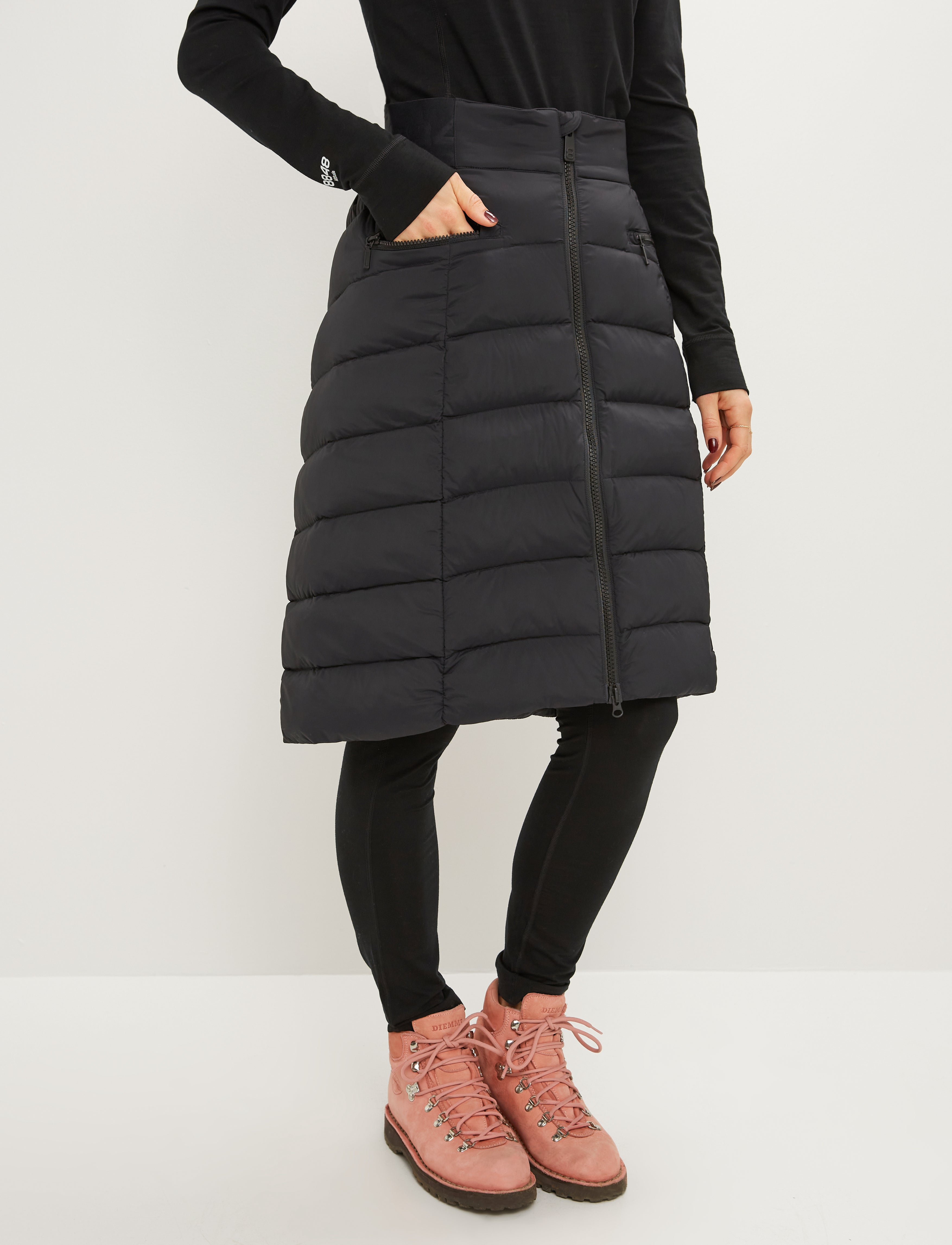 Sylvi W Down Skirt - Black