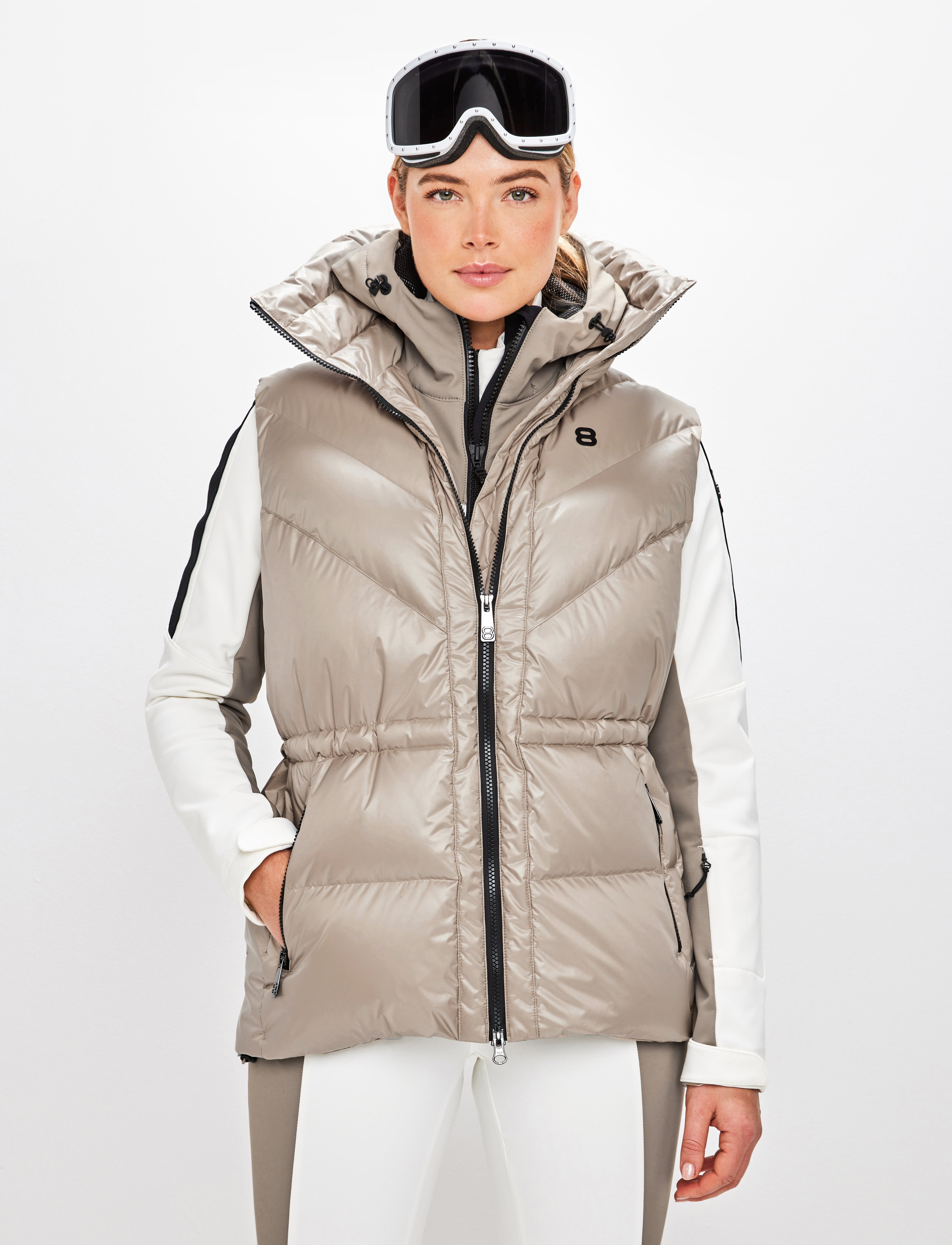 Shacci W Down Vest - Lt Fallen Rock