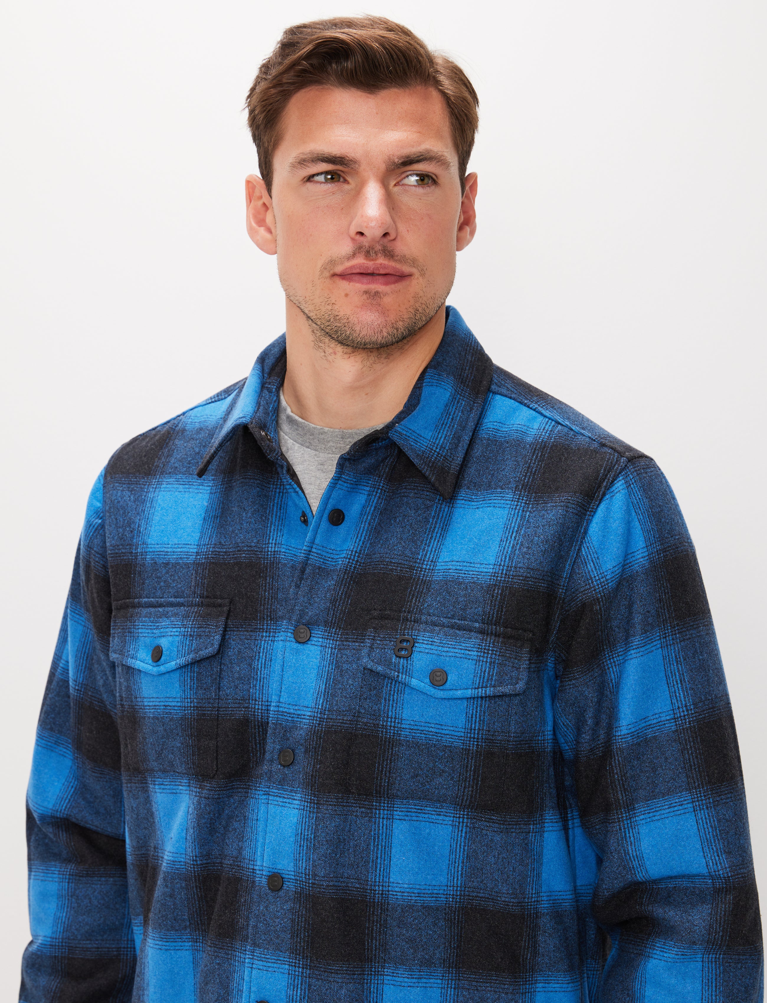 Telluride Wool Overshirt - Blue